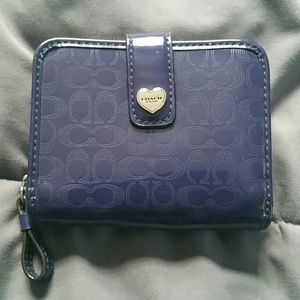Purple Coach Wallet